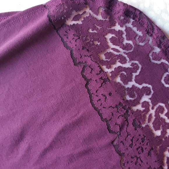 Women's Raspberry Purple Razorback Sheer Tank Top Size XS - Picture 14 of 15